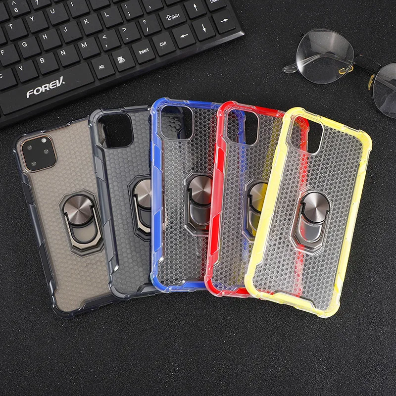 

Bracket Ring Shockproof Mobile Phone Case Full Cover Holder Cases for iPhone 11 11 pro 11 Promax 2019 case for iPhone X XR 8 8P