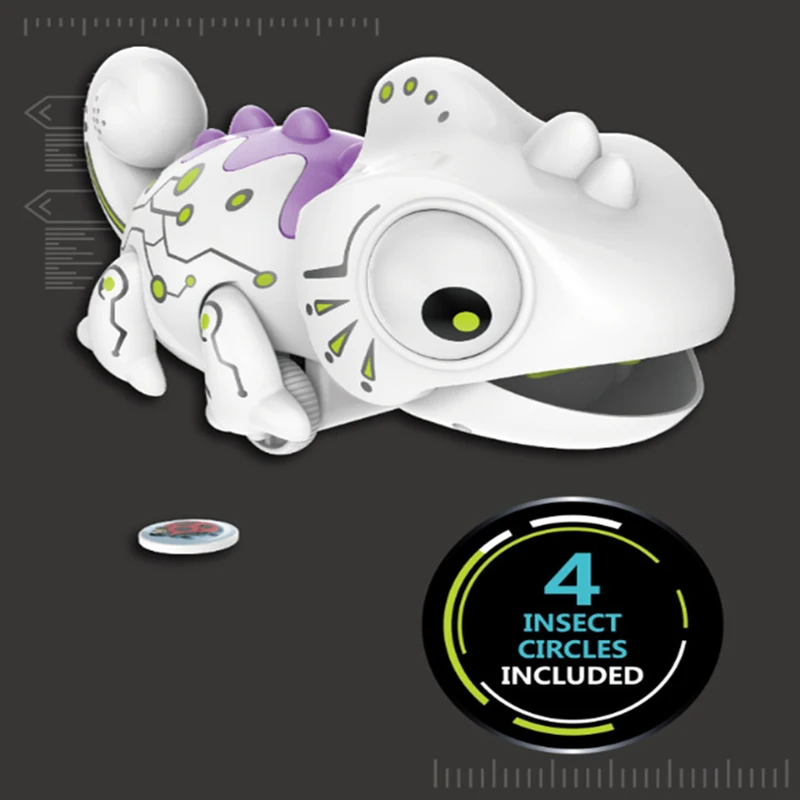 RC Robot Dinosaur Toys Chameleon Pet Changeable Light Electronic Model Animal Intelligent Remote Control Robot Toy for Children