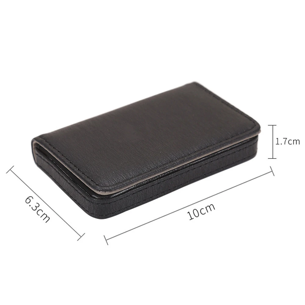 New Men Money Clip Card Holder Protector Leather Wallet Card Holder Pop-up Anti-theft Bank PU Business Cards Case Woman 812