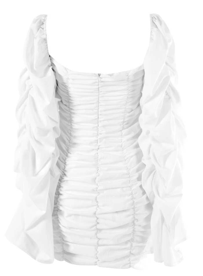 LOVE&LEMONADE пикантные застежкой-молнией на спине, преувеличенный большой рукав клетчатое облегающее вечерние платье LM90169