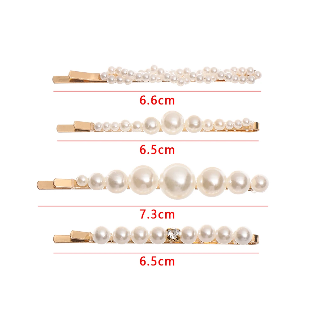 4 шт./5 шт./6 шт. Модные Твердые заколки для волос с жемчугом женские шпильки заколки для волос модные аксессуары Инструменты для укладки красивые подарки