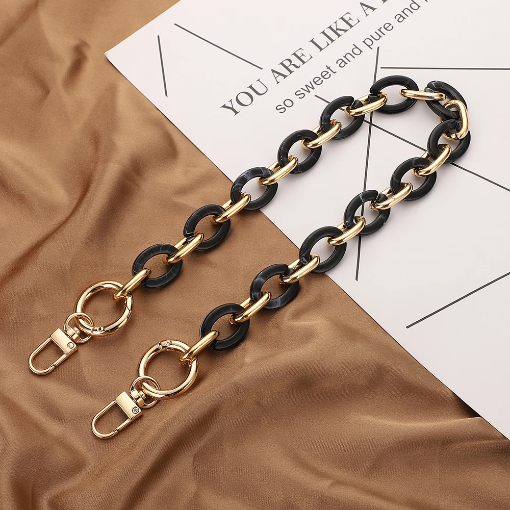 New Acrylic Bag Chain Bag Strap Removable Bag Accessories Colourful Women's Resin Chain chain of bags Purse Chain Fishbone chain
