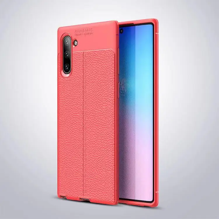 Ультратонкий силиконовый мягкий из искусственной кожи чехол для samsung Galaxy Note 10 Note 10 Pro Note 9 8 S8 S9Plus S10 S10 plus S10 lite