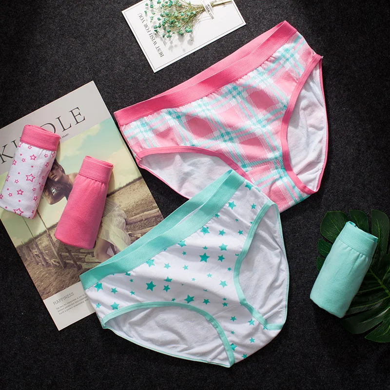 

Clearance women cotton underwear set 5pcs/lot mid rise panties for women solid colors soft ladies briefs female lingerie M-XXL