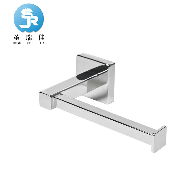 

Shengruijia Sanitary Ware Hardware Accessories Towel Rack Stainless Steel Toilet Paper Holder Square a Paper Towel Hook Cross Bo