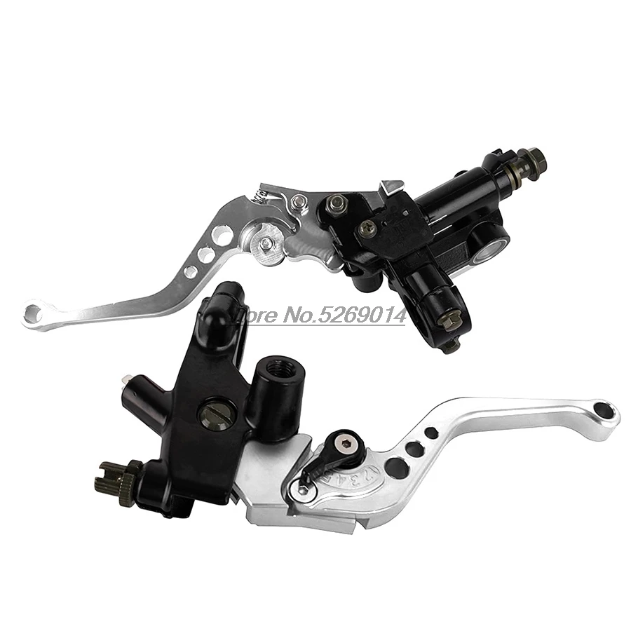 Рычаг сцепления для мотоцикла тормоза для Piaggio Beverly Yamaha Bws Honda Hornet запчасти Kawasaki Vulcan S 650 Xt 660 Grom Yamaha Tzr 50 - Цвет: Серебристый