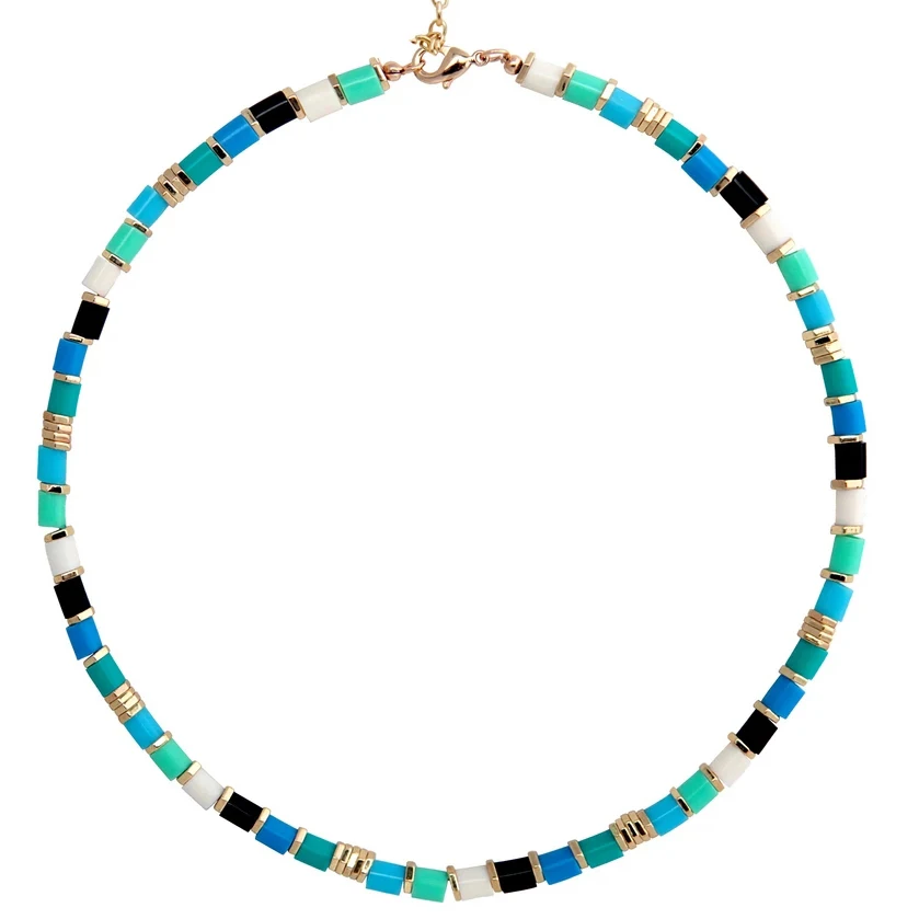 necklace 27 Ведьмак collares heishi TUNE чокер колье colgantes mujer moda boho винтажный диск переработанные Музыкальные Записи ожерелье из акриловых бус - Окраска металла: necklace 27