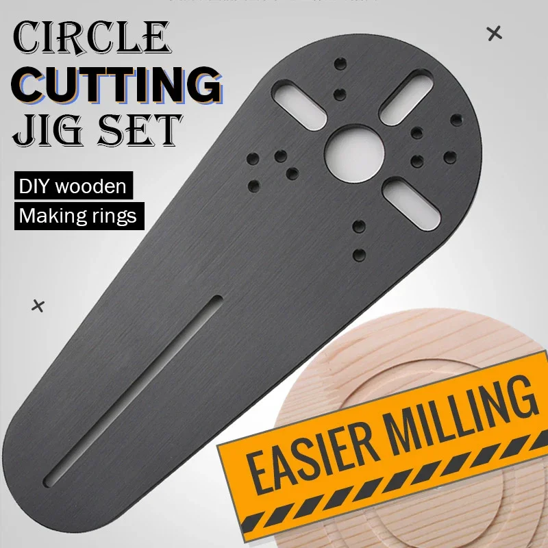 Circle Cutting Jig Wood Router Milling Circle Groove for Bosch Makita