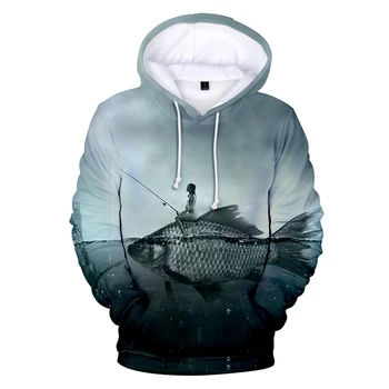 

New Cool Novelty design fish 3D print Kpop hoodie Sweatshirts for boys/girls Harajuku Long Sleeve winter warm Plus Size 3D tops