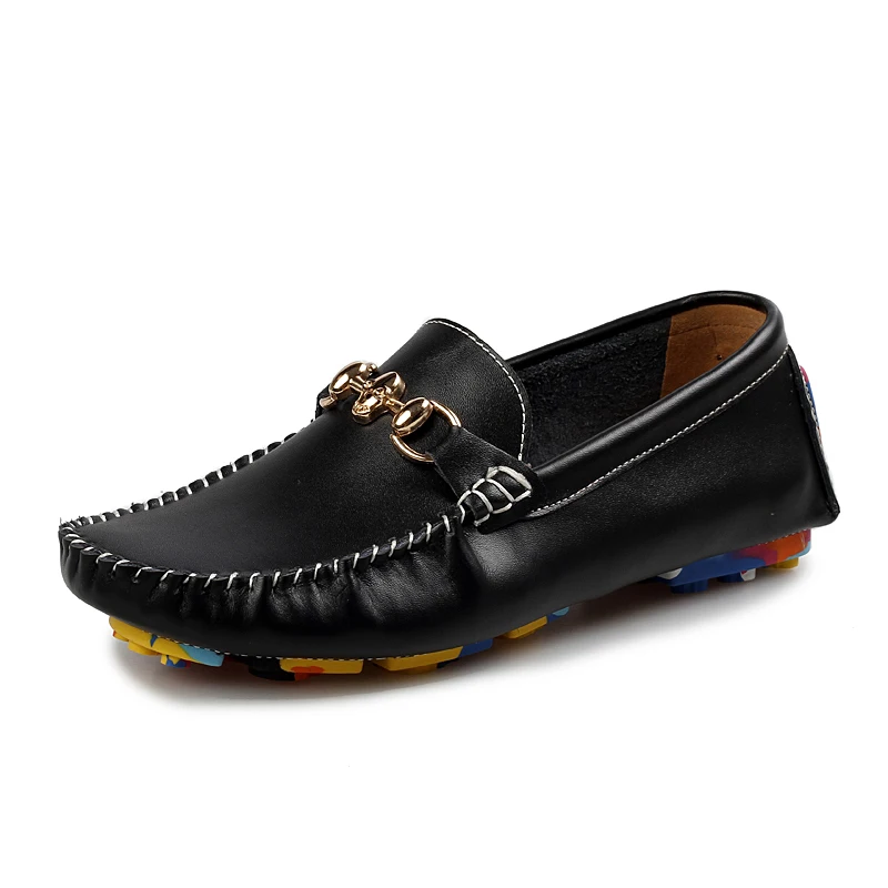 Mens Leather Shoes Fashion Casual Slip-On Loafers Men Genuine Leather Moccasins Flat Comfortable Mens Shoes Waterproof Footwear