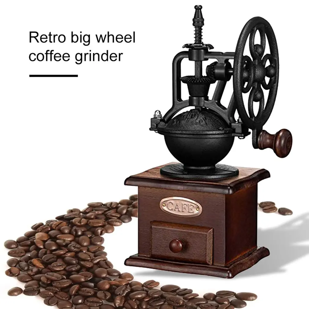 Creative Retro Ferris Wheel Hand Grinder Coffee Bean Grinder Manual Mill Machine Ceramic Pepper Grinder