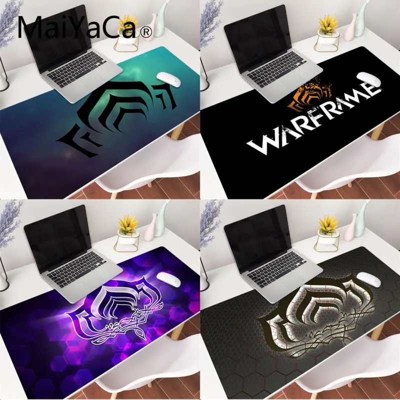 

MaiYaCa warframe logo gamer play mats Mousepad XXL Mouse Pad Laptop Desk Mat pc gamer completo for lol/world of warcraft