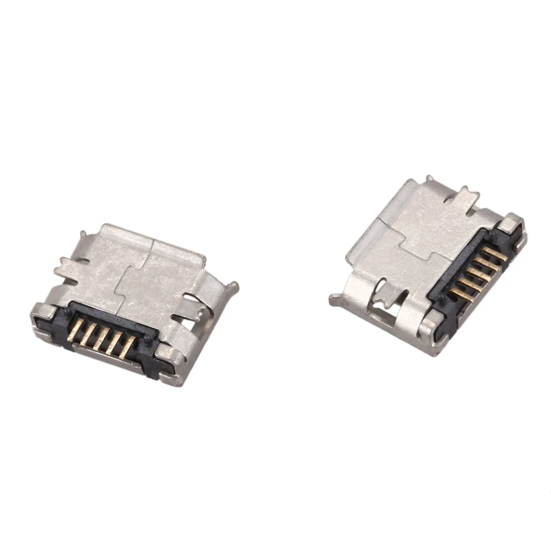 10 штук Micro USB Тип B Женский 180 класс 5 контактный поверхностный монтаж SMD сварочный разъем