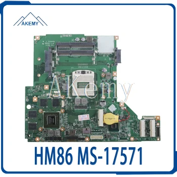 

High quality For MSI GE70 Laptop Motherboard MS-17571 VER:1.1 SR17E HM86 PGA947 N14E-GT-A2 100% Fully Tested Free Shipping