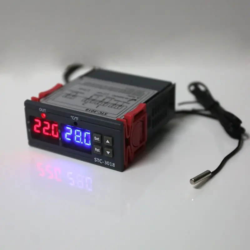 AC 110V~ 220V регулятор температуры ℃ ℉ 10A термостат для инкубатора разведения 35ED