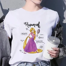 

Pull Y2K Disney Rapunzel Spain Clothes Princess Shirt Top Oversized T-Shirt 2022 Summer Ladies Short Sleeve Street Ropa Elegant