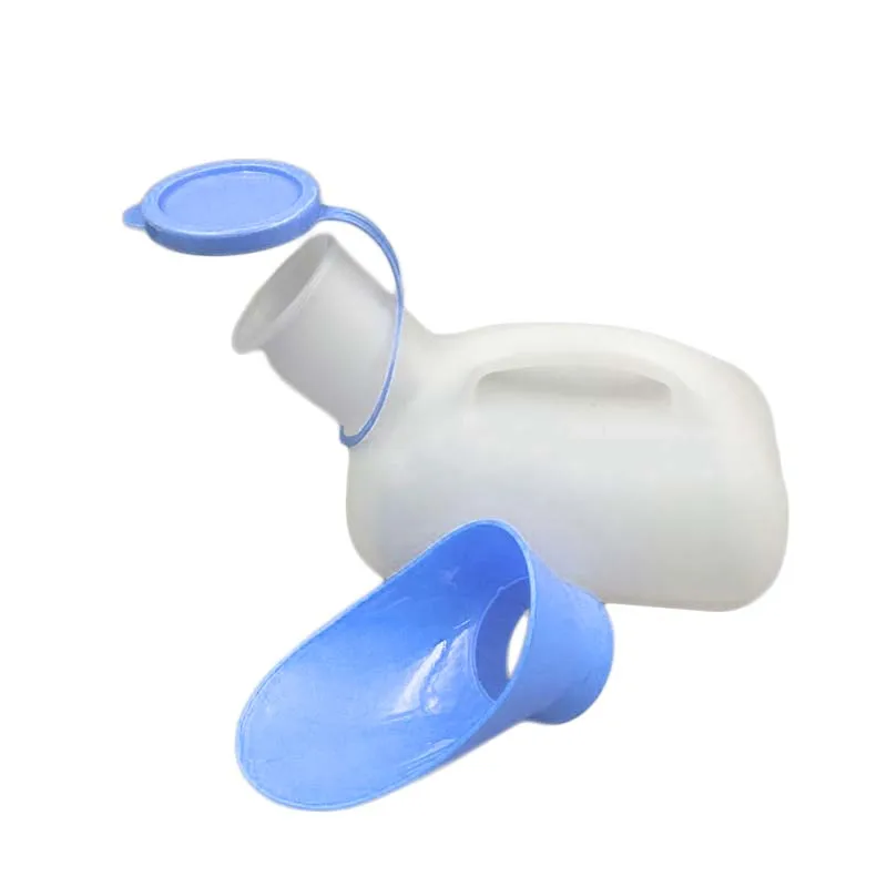 Unisex Urine Pee Bottle Urinal CLorage Travel Camping Outdoor Interface PE Urinals Sanitary Ware Products Dual Urinal Patient