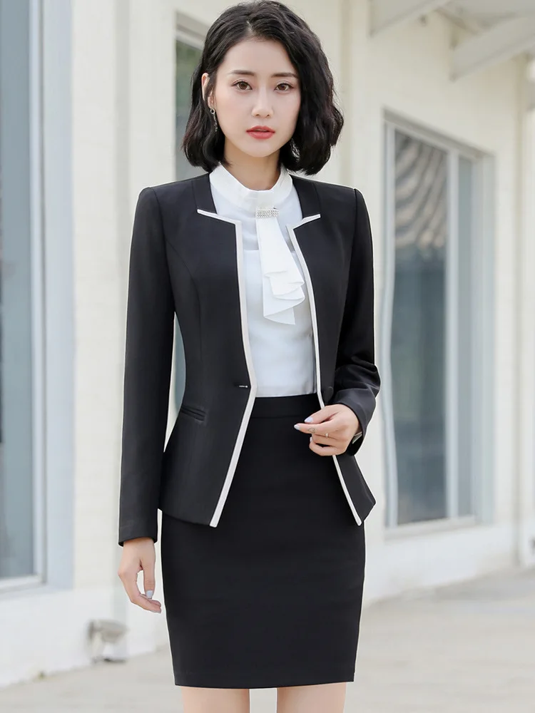 Spring Autumn women's suit with skirt female costumes skirt Suits ladies women blazer and jacket set work wear femal office OL