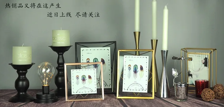 Производители оптом Taobao горячие продажи классический европейский стиль подсвечник выдалбливают железный подсвечник украшения