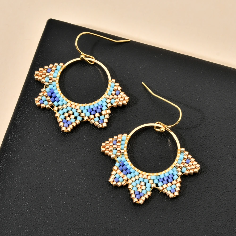 未使用mame マメ Glass Beads Pierced Earrings H3c085f2b159b4a19b779248064099