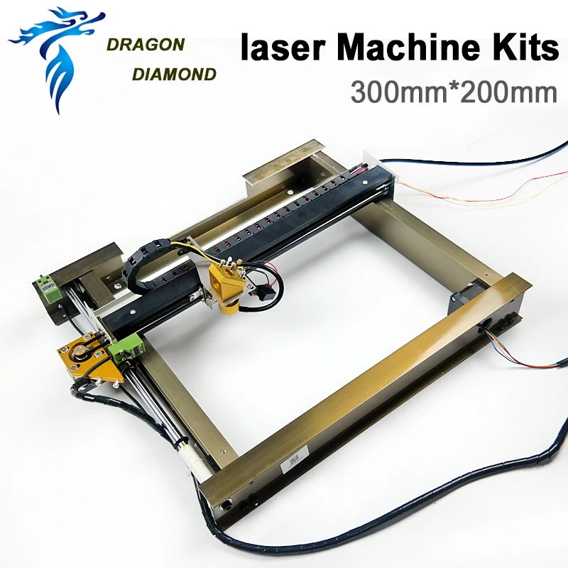 Co2 Лазерные Механические компоненты полный комплект 200*300 мм для лазерной резки мини DIY машина домашний работник