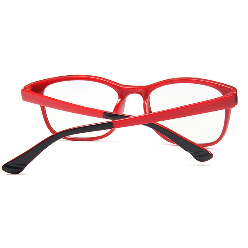 Квадратные женские очки прозрачные Модные прозрачные очки для коррекции зрения в оправе Компьютерные очки ретро очки черные красные оправы