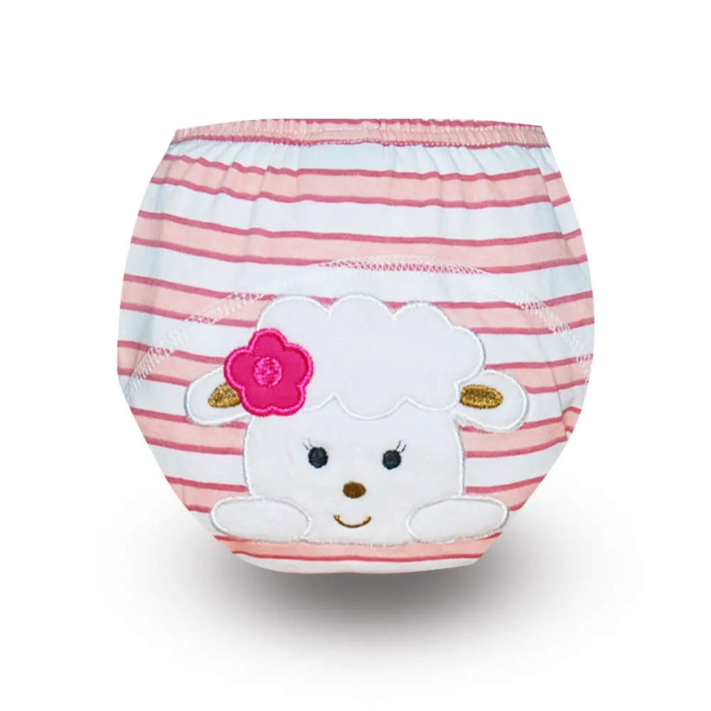 12 шт. Детские Водонепроницаемые трусики подгузники с мультяшным