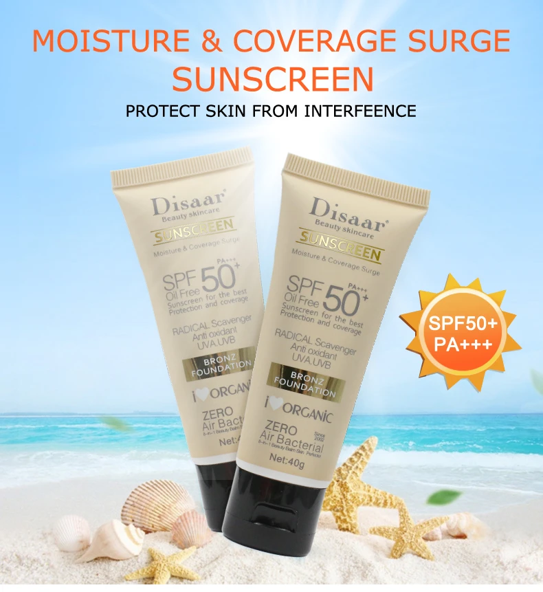 Disaar Sunscreen Cream Prevent Tanning Whitening Sunblock Sun Cream Man