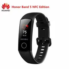 HUAWEI Honor Band 5 NFC Edition AMOLED смарт-Браслет мониторинг сна кровяный кислород монитор сердечного ритма Водонепроницаемый умный браслет