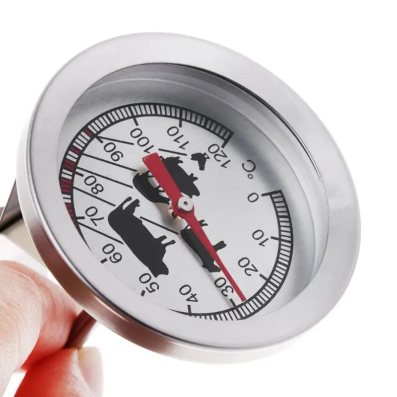 

1Pcs Stainless steel BBQ Accessories Grill Meat Thermometer Dial Temperature Gauge Gage Cooking Food Probe Kitchen Tools