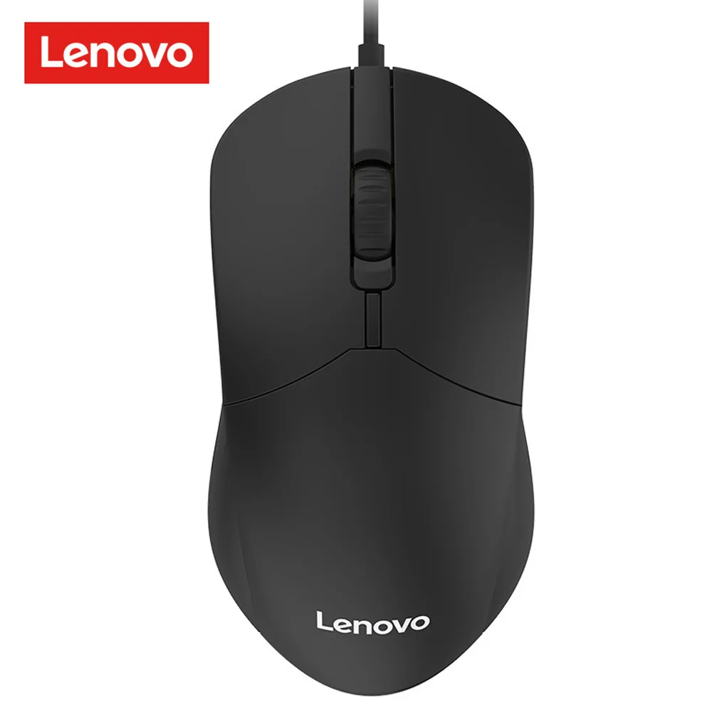 Lenovo-ratón con cable Usb M101, 2021 DPI, para juegos, oficina, ordenador, barra de Internet para PC, escritorio, Notebook, inalámbrico, novedad de 1200