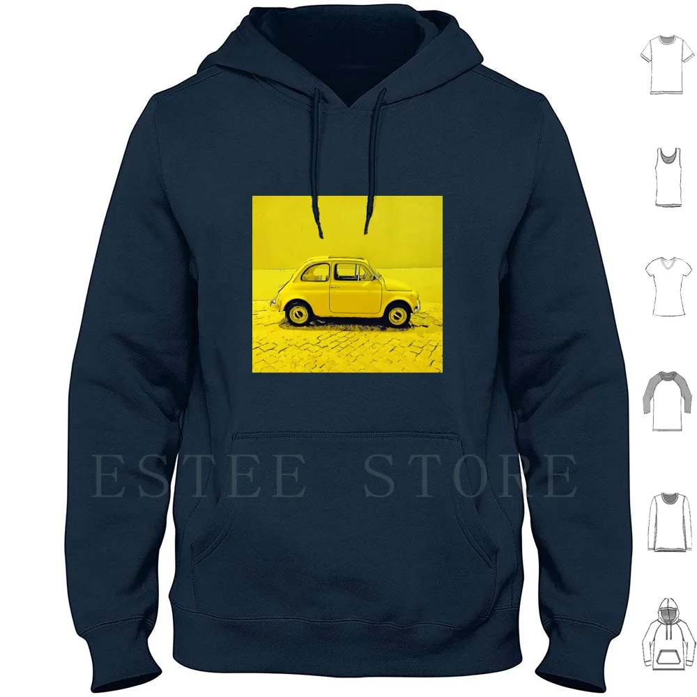 Fiat 500 Classic Fiat 500 In Sunny Yellow Felpa Con Cappuccio Manica Lunga Multipla Abarth 595 Fiat Talento Fiat 127 Fiat Five Secolo