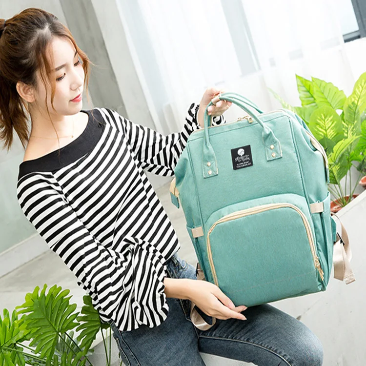 

Japanese Korean New Style Men And Women Travel Backpack Multi-functional Waterproof Diaper Bag Simple Anti-Theft Schoolbag Compu
