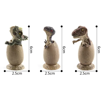 

3pcs/set Mini hatching dinosaur egg kids toy Growing Dinosaur Baby Action Figure early Educational toys for children gifts K20