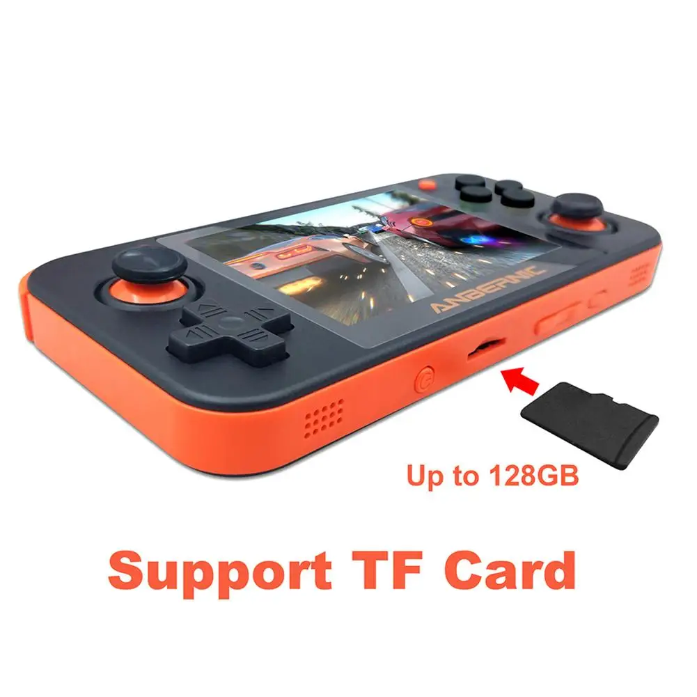 3" Color Screen Handheld Gaming Device DDR2 512M+16G 2500mAh RG350 IPS Games Retro Console Pocket Gamepad Support 128G TF