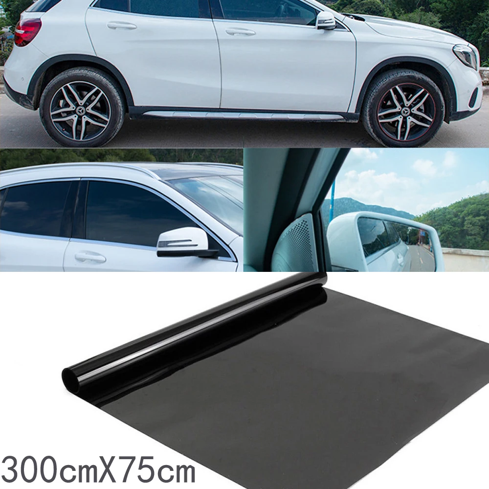 

75*300cm Professional Glass Window Foil Household Window Coloring Film Transmissivity 1%5%15%25%35%50% Auto Sticker