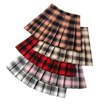 New Ladies Pleated Skirts High Waist A-Line Women Plaid Skirt Fashion Spring Sailor Skirts Sweet Office Casual Women Mini Skirt
