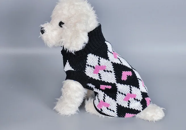 Usd3.98/pc pet cat dog свитер сердце осенне-зимняя одежда для домашних животных одежда 20 шт./партия