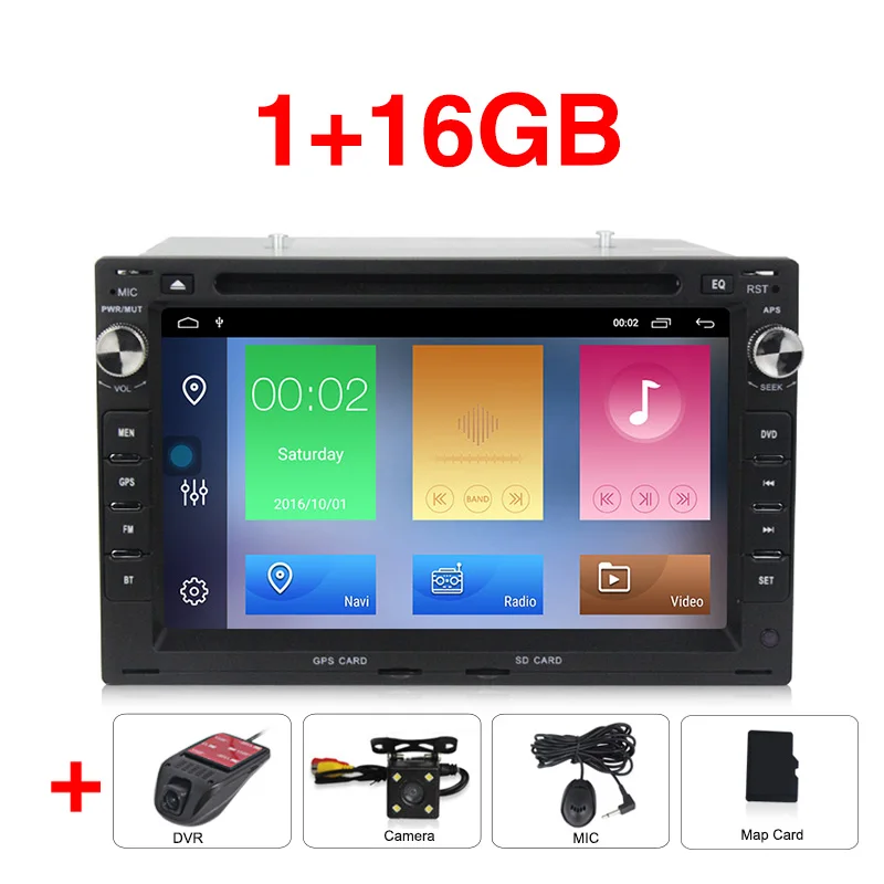 2din 2+ 32G Android 9,1 автомобильный dvd-плеер gps навигация для Фольксваген Пассат B5 MK5 Гольф транспортер поло радио FM BT wifi RDS - Цвет: Car dvd camera DVR