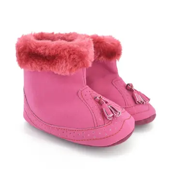 

PU Leather Baby Shoes Boots Newborn Infant Baby Girl Soft Sole Boots Tassels Moccasins Crib Solid Shoes