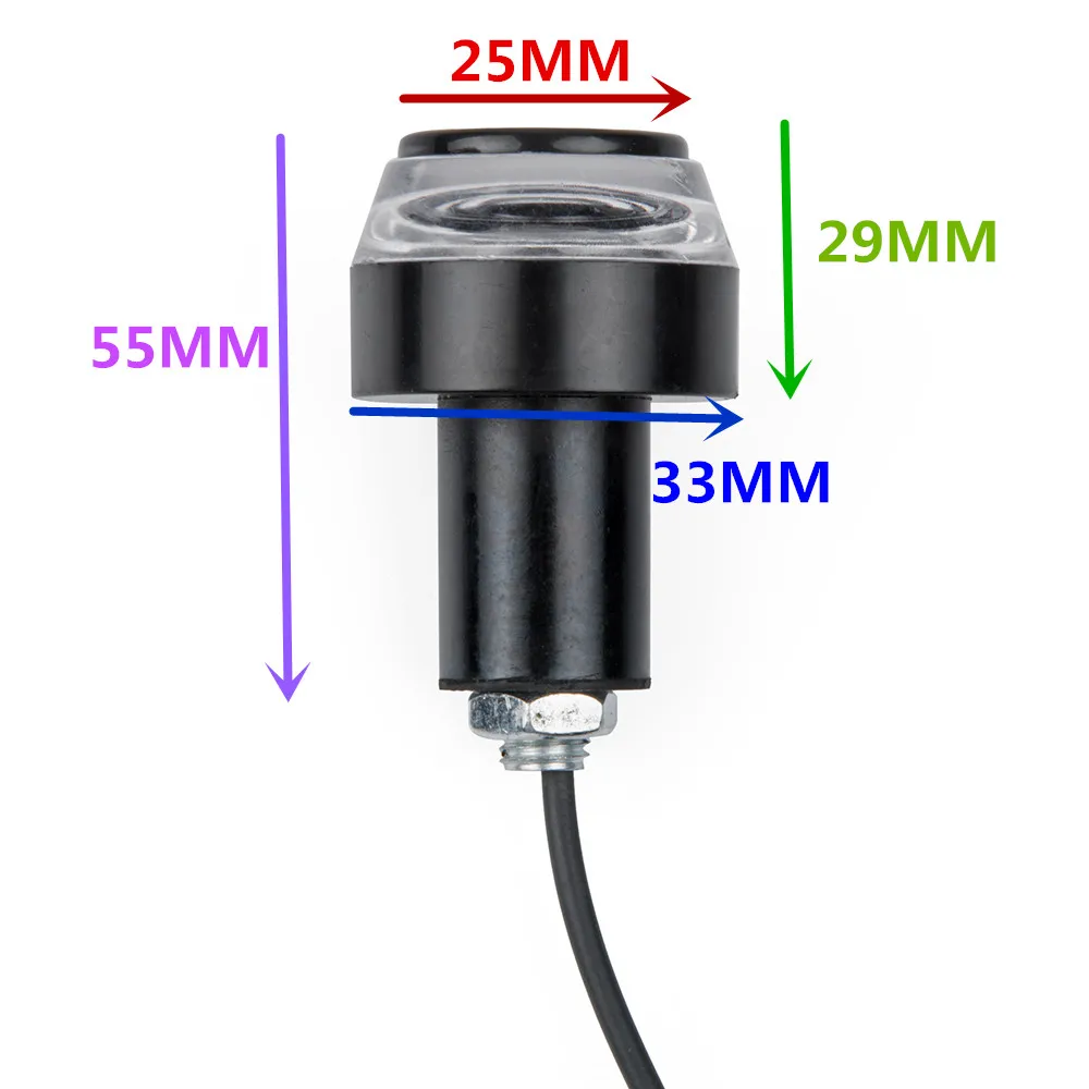 22 мм Универсальная мотоциклетная светодиодная ручка, торцевая Поворотная сигнальная световая ручка, барная мигающая боковая маркер, лампа кафе-гонщик