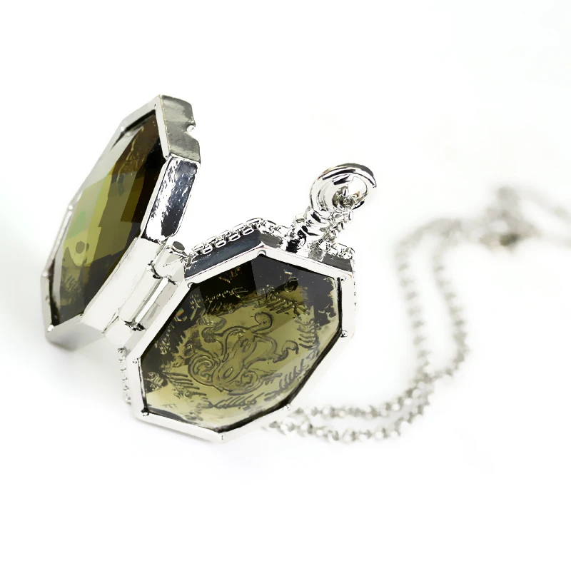 Slytherin фото медальон Horcrux Комплект ожерелье s& Подвески может открыть кулон ожерелье для женщин и мужчин Ювелирные изделия Подарки
