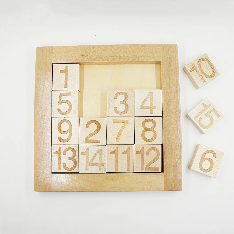 

15 Numbers Puzzle Toys Numbers Matching Game Slide Game Jigsaw Toy Kid Toy Early Educational Game kids math game
