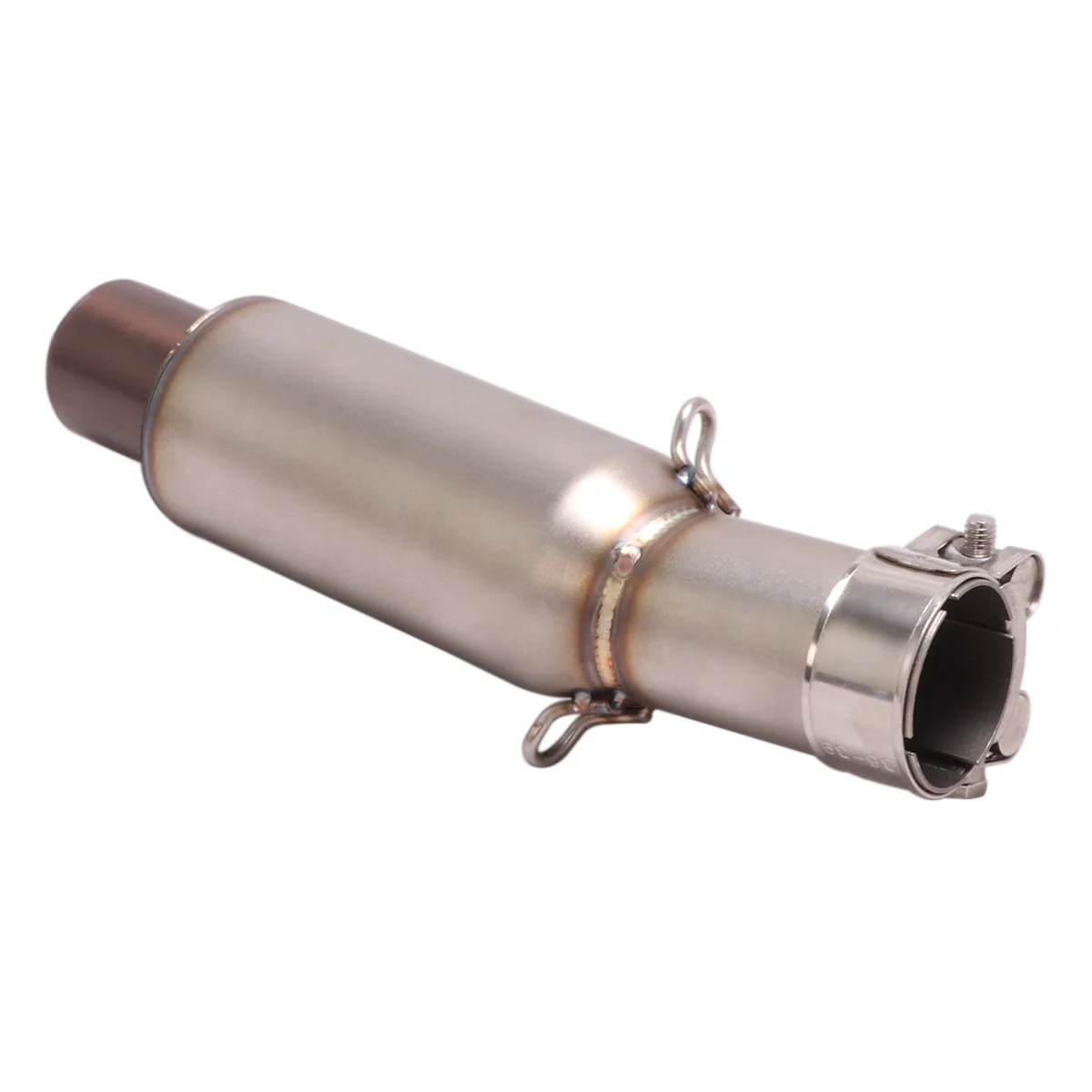 Motorcycle GP Exhaust Muffler Pipe Middle Connector Link Pipe Tube With Catalyst Slip On For COLOVE Cobra 321 R 321R ZF400 500 - Image 3