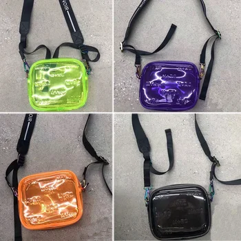 

Streetwear M+RC NOIR Crossbody Bags Boy Girl Couple Purple Orange Black Fluorescent Green Transparent M+RC NOIR Shoulder Bag