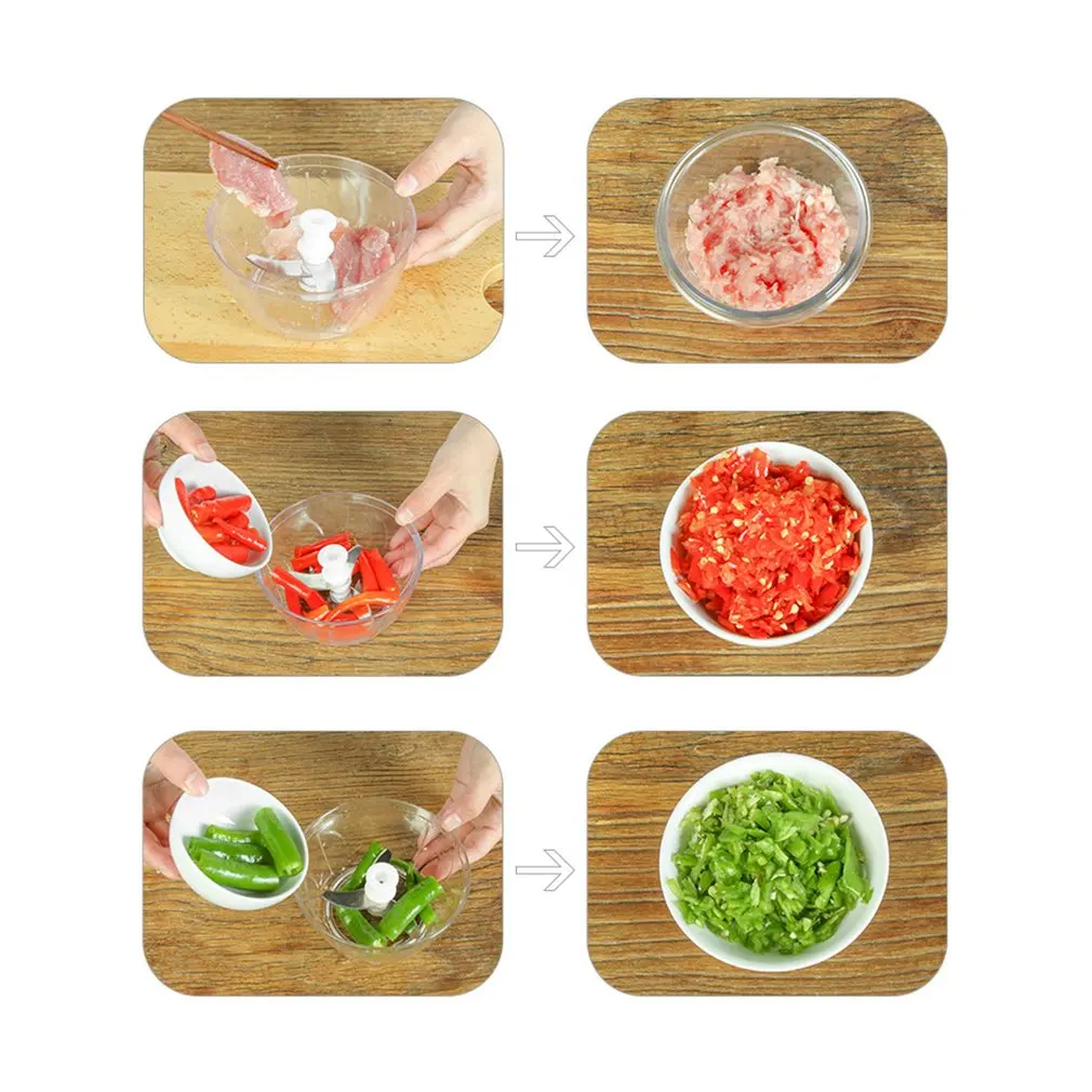 OUTAD ручной нож для мяса, кухонные инструменты для приготовления пищи, Ручной Кухонный комбайн, Миксер для яиц, фруктов, овощей, орехов, мясорубка