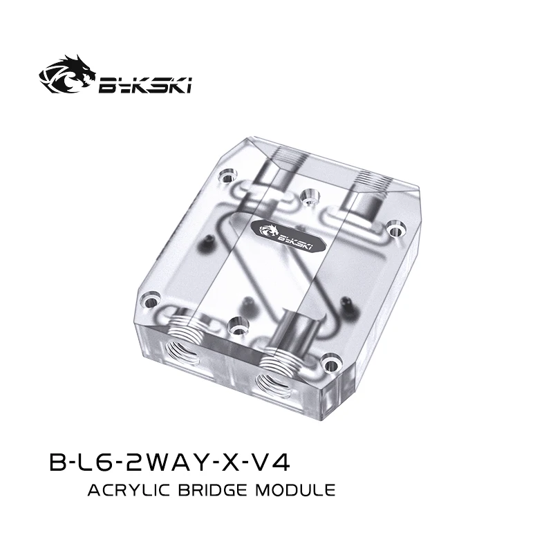 BYKSKI Multi Video Card Bridging / Terminal Module Acrylic Connectors for GPU SLI Cross Fire Water Cooling B-L6-2WAY-X-V4 | Компьютеры и
