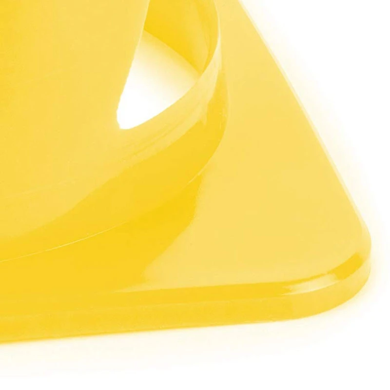 Yellow 9 Inch Foldable High Hat SPORT Cone Marker for Indoor Outdoor Agility Training Improve Athletic Ability