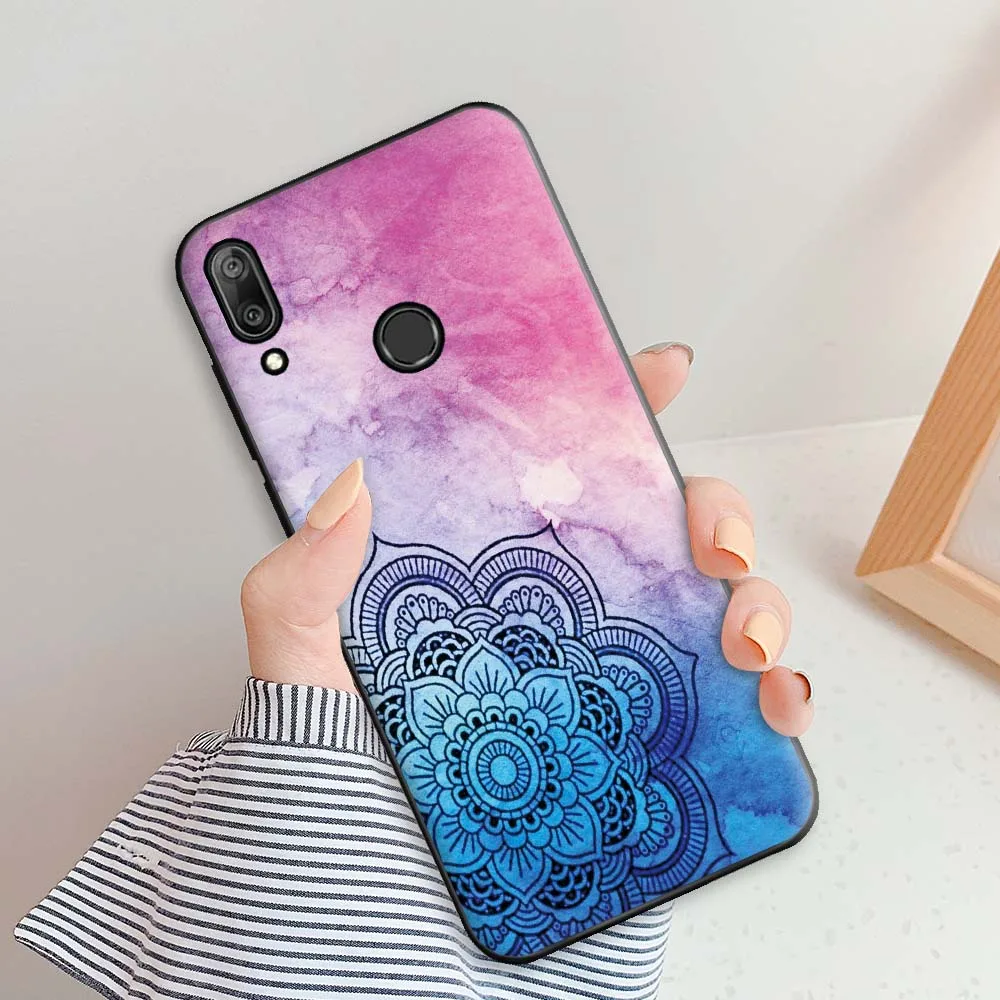 Case For Huawei Y7 2019 Case Huawei Y7 2019 Silicone 6.26 inch Soft TPU Back Cover Case For Huawei Y7 2019 Y 7 2019 Coque Angel smartphone pouch Cases & Covers