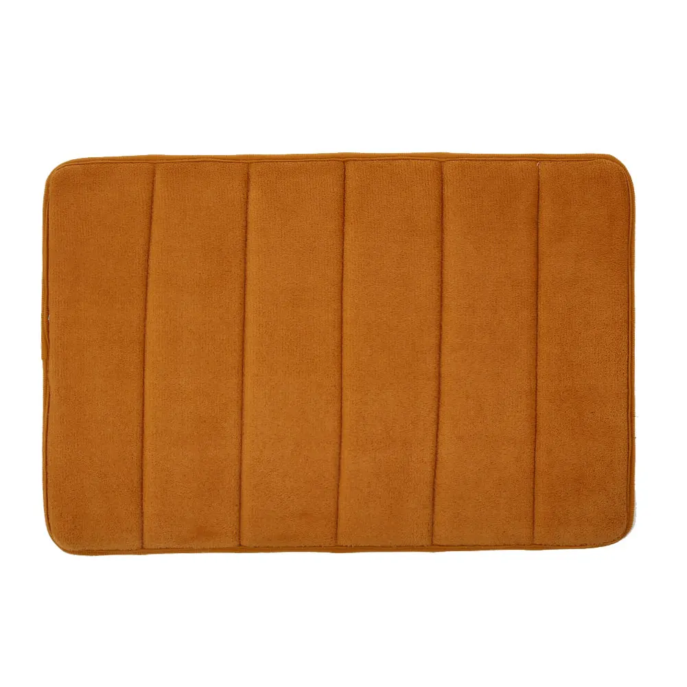 Khaki 40x60 см, коврик для ванной, противоскользящий, дверной коврик, коралловый флис, полосатый дизайн, для ванной комнаты, ванна, напольный коврик, ковер, нескользящий - Цвет: Khaki